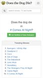 Mobile Screenshot of doesthedogdie.com